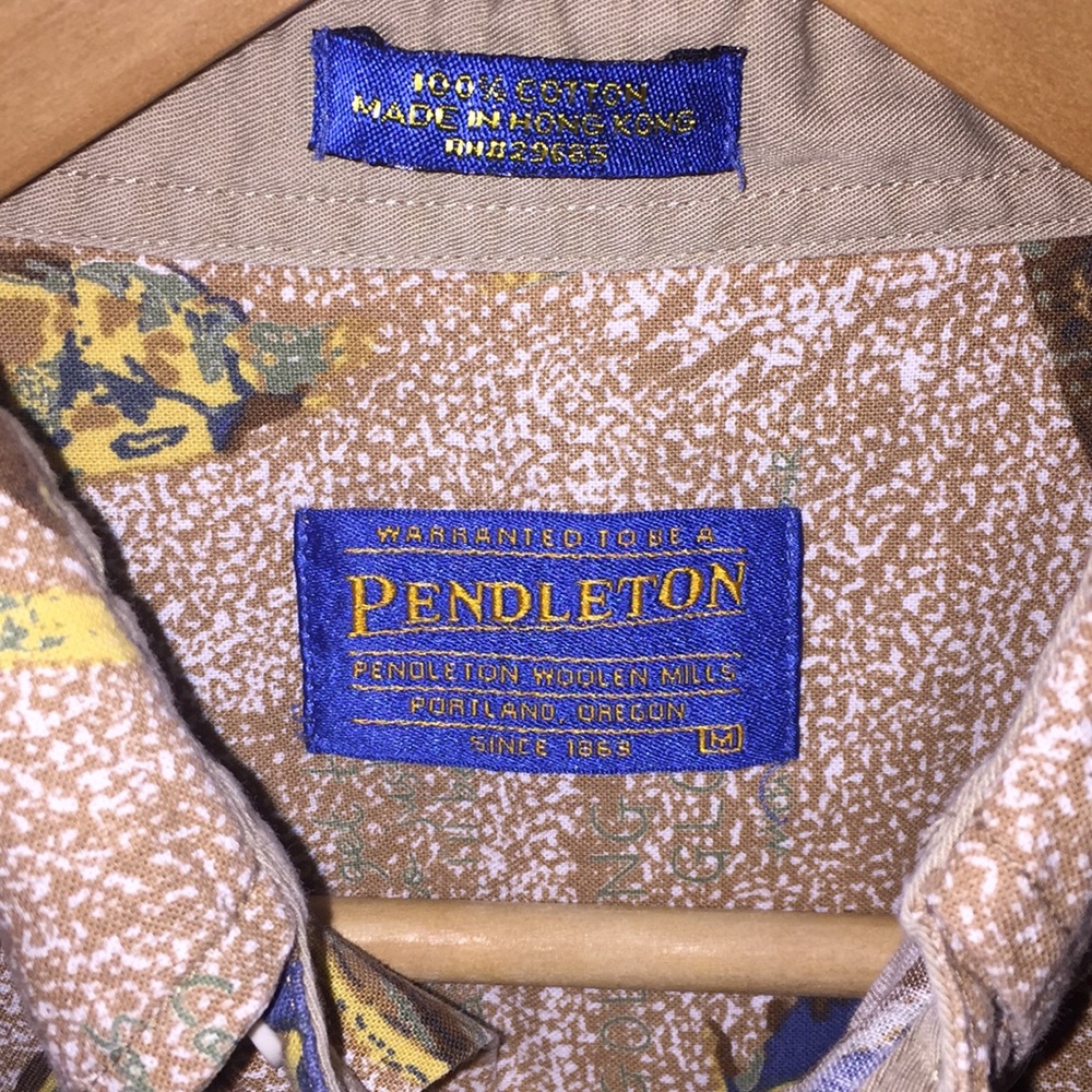 Pendleton Short Sleeve Button Down, Golf, Medium - image 2